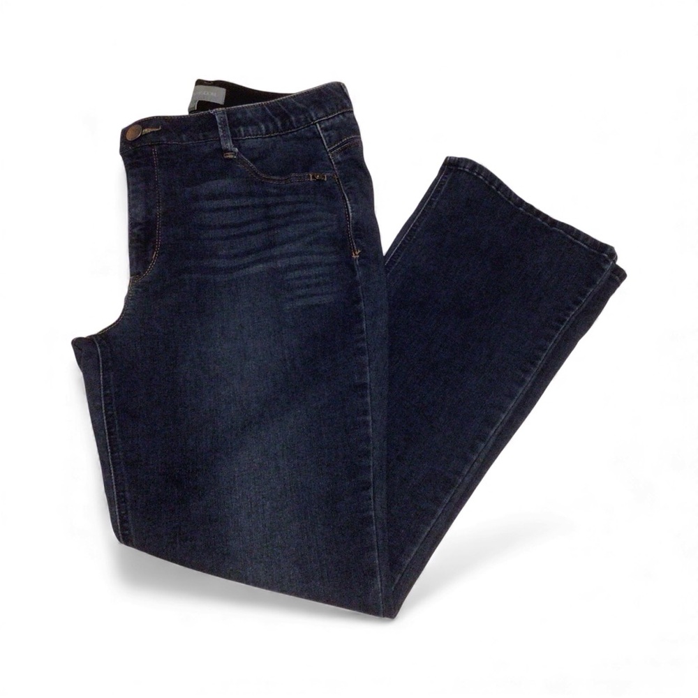 Wit & Wisdom Dark Blue bootcut stretch jeans size 12p - Picture 2 of 2